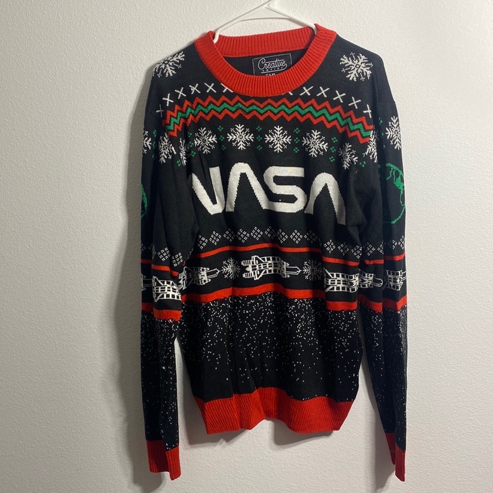 🚀🎄 Ugly Sweater NASA Christmas Sweater Knit🚀